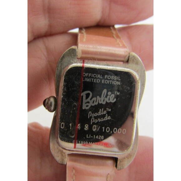 Fossil Barbie “Poodle Parade” Limited Edition 1996 Pink Watch - Picture 5 of 8